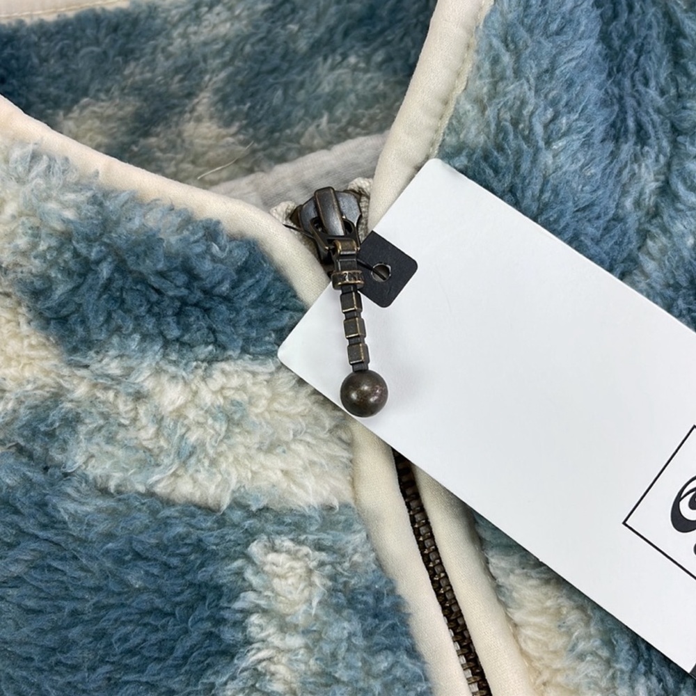 🔆RIP CURL🔆 DRIFTER TIE DYE POLAR FLEECE JACKET SWEATER - Picture 7 of 15